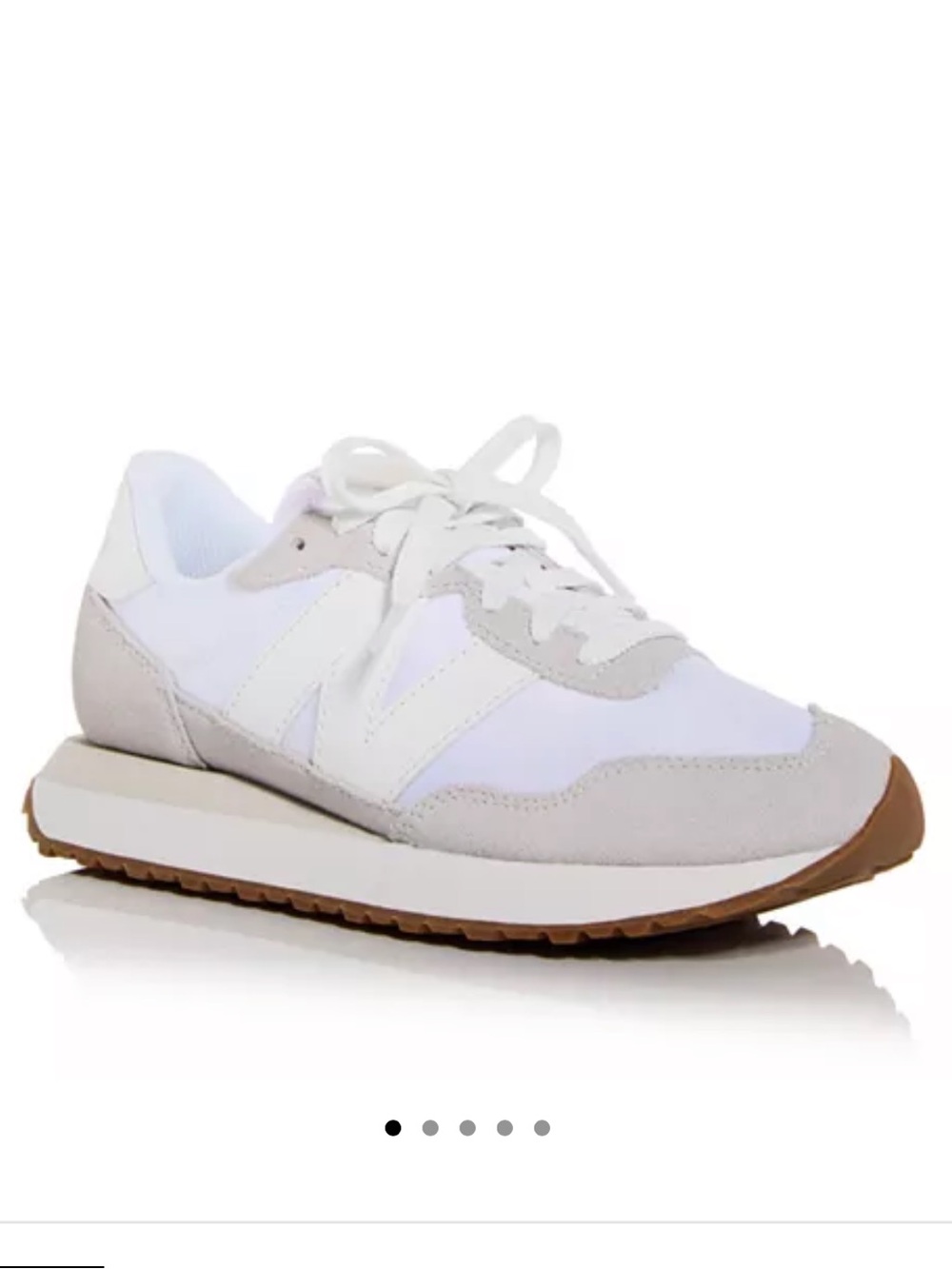New Balance 237 White and Beige Nimbus Cloud